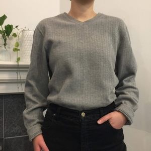 Soft Gray v-neck Sweater